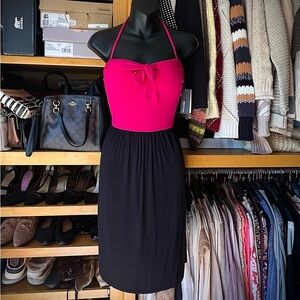 KENNETH COLE NWT Hot Pink and Black Dress